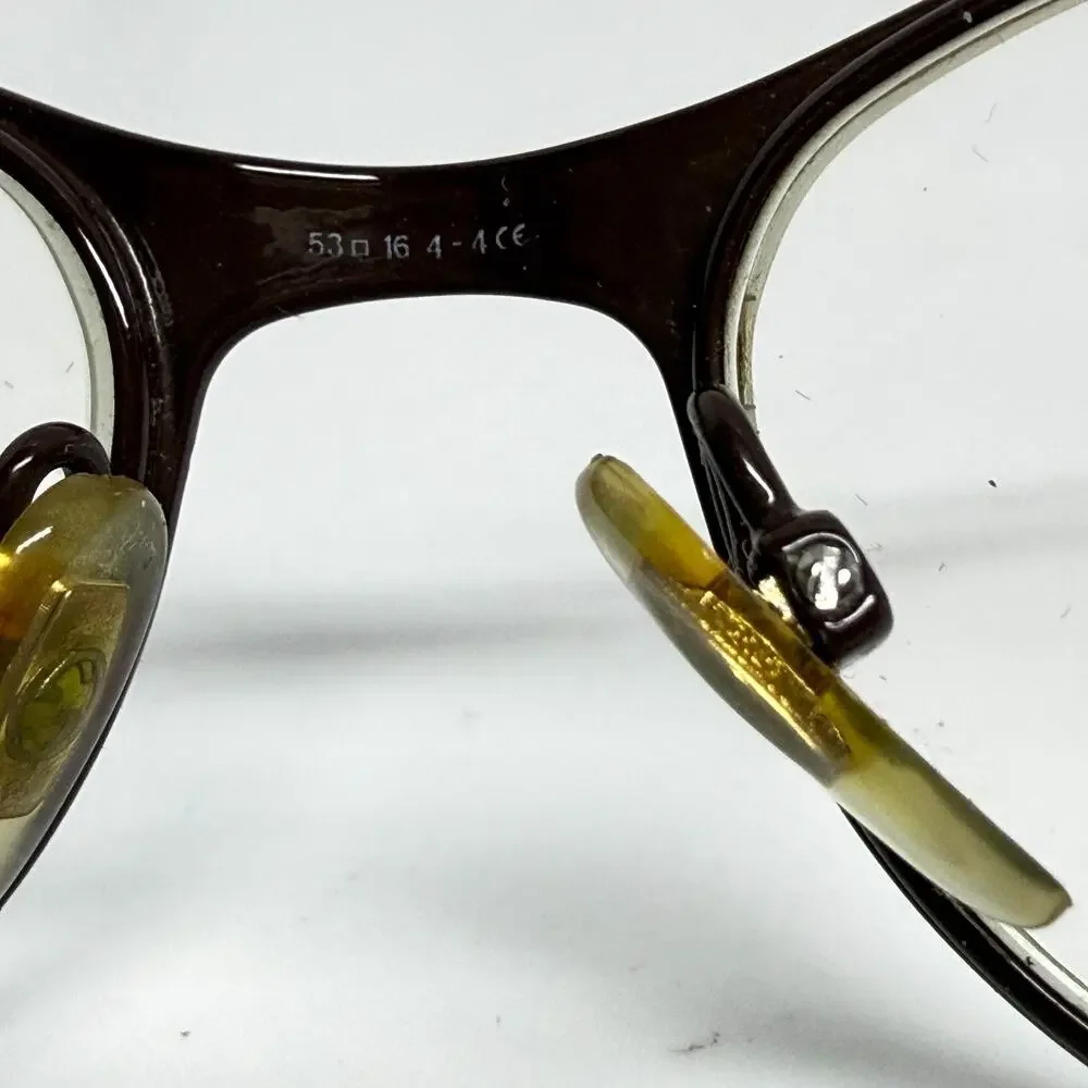 Gucci GG 1656 4sl Eyeglasses Frames‎ brown Gold Clear Full Rim 53-16 20519